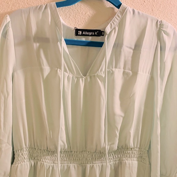 Allegra K Dresses & Skirts - Peasant Dress in baby green.  Brand New